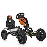 Дитячий спортивний картинг/веломобіль/машина на педалях Bambi M 1504 Оранжевый
