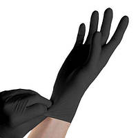 Перчатки чёрные нитриловые 4грам SEF 100 шт. в упаковке размер S