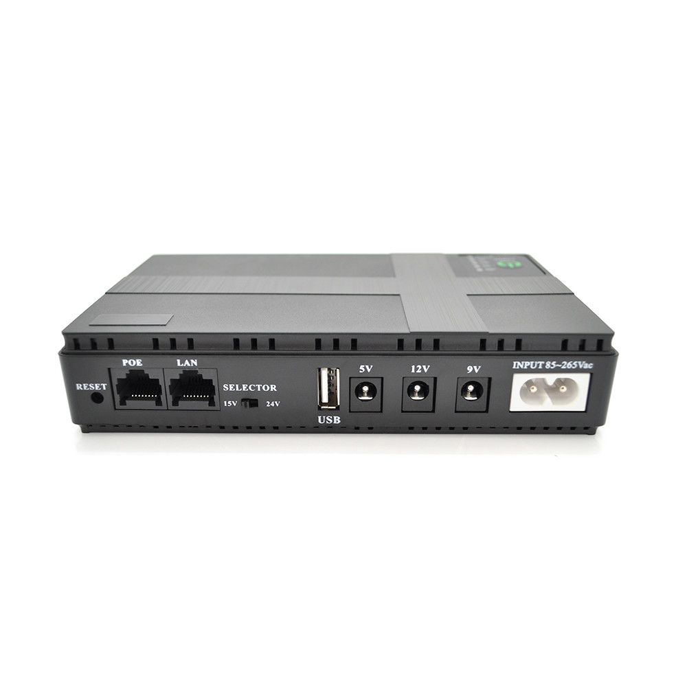 ДБЖ UPS-36W DC1036P для роутерів/комутаторів/PON/POE-430, 5/9/12V, 1A/2А, 10400 мAh, Black, BOX