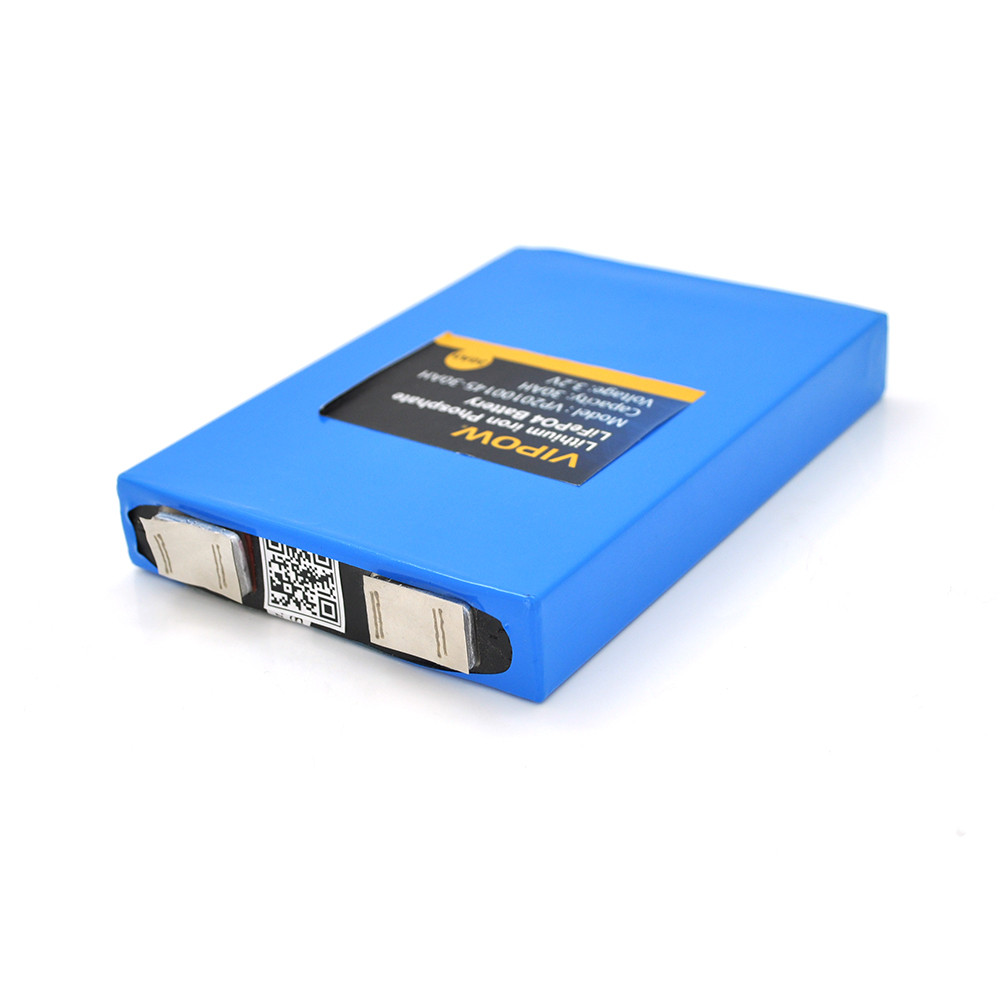 Літій-залізо-фосфатний акумулятор Vipow 3.2 V 30 AH LiFePO4 2000 Циклів, 94 х 27 х 148 мм