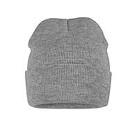 Сіра меланж шапка двошарова, 100% акрил, щільність 80 г/м2, TM Floyd, Nord. В наявності є інші кольори