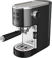 Krups Кавоварка рожкова Virtuoso + 1л, мелена, ручний капучинатор, 15 бар, чорний