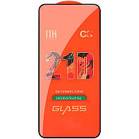 Защитное стекло 2.5D CP+ (full glue) для Samsung Galaxy S21 FE Черный