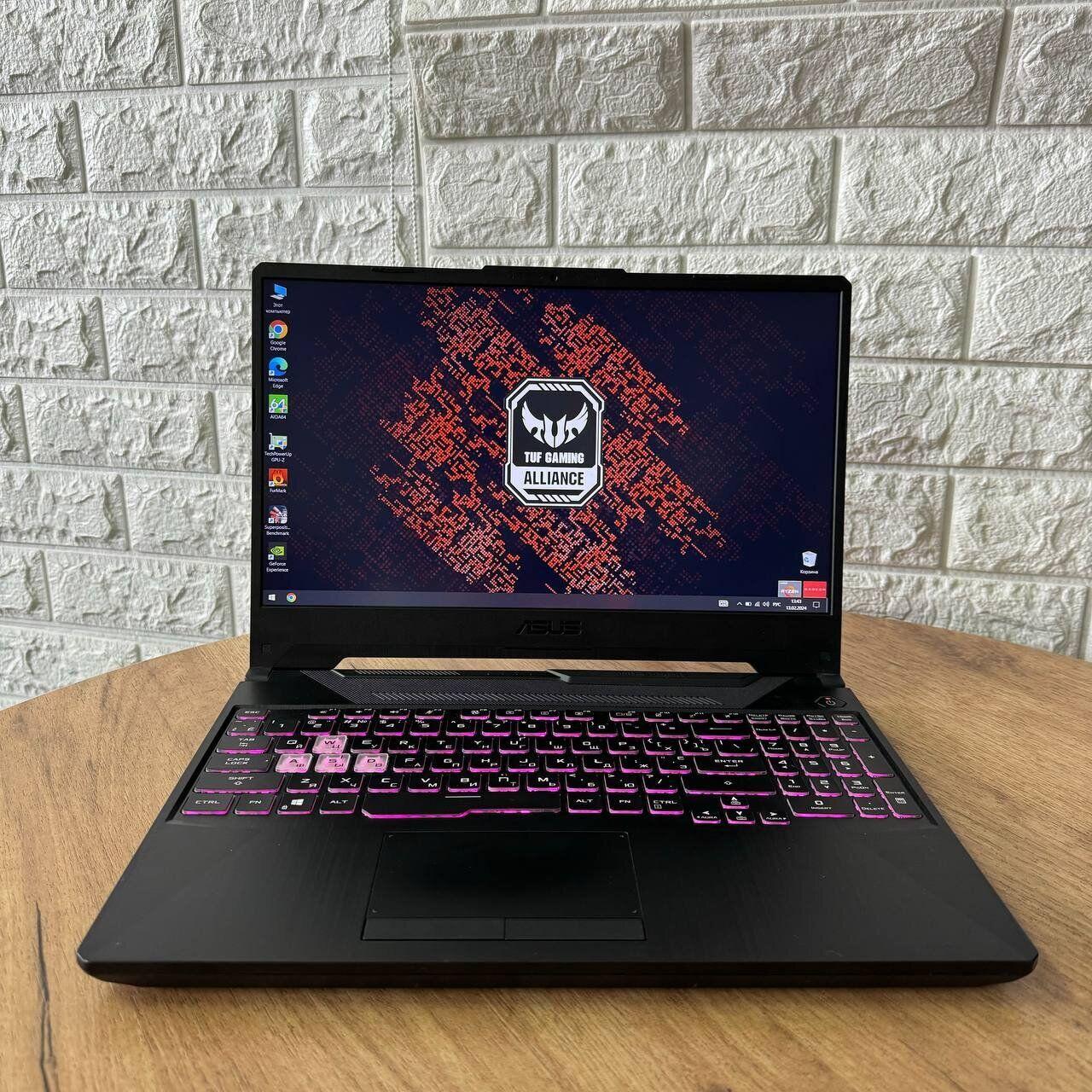 Б/в Ігровий ноутбук Asus TUF Gaming A15 FA506IH 15.6" 1920x1080| Ryzen 5 4600H| 8GB RAM| 512GB SSD| GTX 1650 4GB