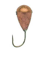 Блешня вольфрамова Lucky John Крапля з отвором і кембриком 2мм 0.15 г