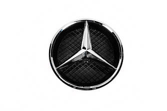Передня емблема с корпусом (21см) для Mercedes GLE coupe C292 2015-2019 рр