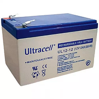 Ultracell UL12-12 12 V 12 AGM АКБ Гелевий Акумулятор 12 Вольт 12 амперів BATTERY 12V 12A акумулятор батарея