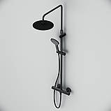 Душова система ShowerSpot з термостатом, чорний AM.PM F0780422 Like, фото 9