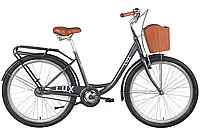 Велосипед 26" Dorozhnik LUX 2024 (темно-серый)