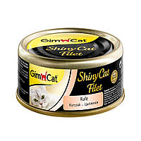 Влажный корм для кошек GimCat Shiny Cat Filet 70 г (курица) o