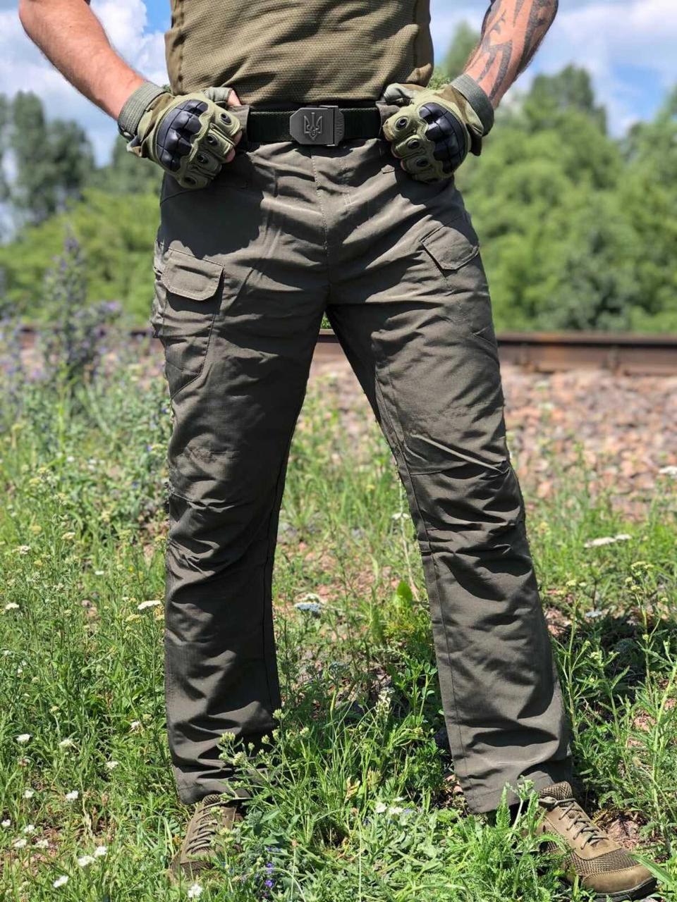 Штани тактичні, брюки ріп-стоп, олива, фото 1