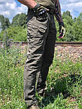 Штани тактичні, брюки ріп-стоп, олива, фото 3