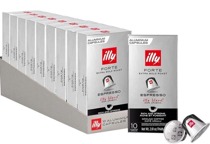 Набір кави в капсулах Nespresso ILLY Forte 10уп