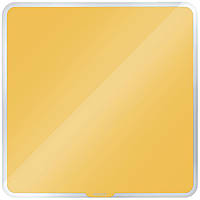 Доска офисная 45х45 магнитно-маркерная стеклянная LEITZ Cosy желтая (7044-00-19)