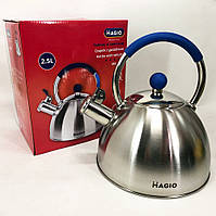 Чайник на плиту Magio MG-1190 | Чайник из нержавейки | Кухонный металический чайник VF-686 из нержавейки