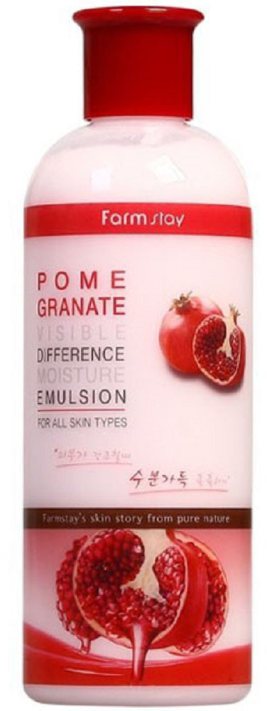 Освітлювальна емульсія для обличчя з гранатом Farmstay Pomegranate Visible Difference Moisture Emulsion 350 мл