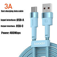 Телефонный кабель USB type A USB type C 1м
