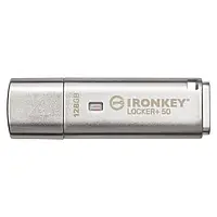 Флеш память Kingston IronKey Locker + 50 Type-A USB3.2 128GB Silver (IKLP50/128GB)