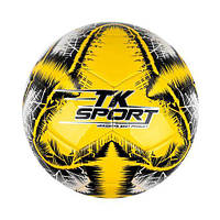 Мяч футбольный "TK Sport" №5, желтый (TPE) [tsi204616-ТCІ]