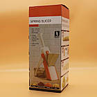 Мультислайсер для овочів, Brava Spring Slicer, Сірий / Овочерізка ручна / Кухонний слайсер для овочів, фото 10