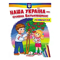 Гра Розмальовка "Наша Україна - славна Батьківщина!"  9789664667965 /укр/ (50) "Пегас"