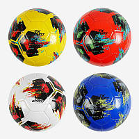 М`яч футбольний С 62392 (80) "TK Sport" 4 кольори, вага 300-310 грамів, гумовий балон, матеріал PVC, розмір
