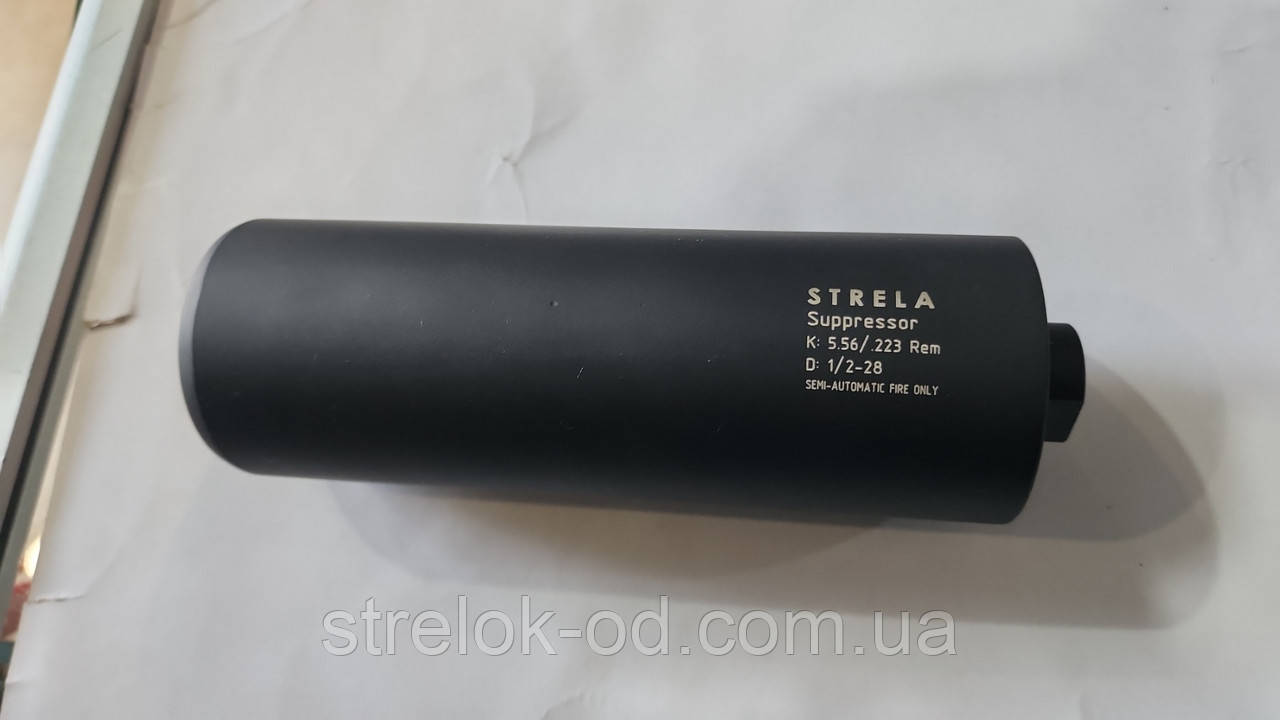 Глушник Стріла. пбс для AR-15.
калібр 5.56/223. різь 1/2"-28 UNEF, фото 1