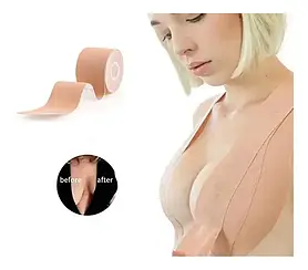 Бюстгальтер без бретелей пуш-ап стрічка тейп для підняття грудей AND-2-10 Jw