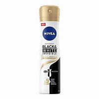 Nivea Дезодорант-антиперспірант спрей "Чорне та біле" Невидимий для шкіри після гоління, 150 мл.