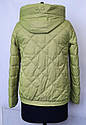 Весняна модна жіноча стьобана куртка 333 Mangelo розміри 42 44 48, фото 2