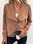 Замшева куртка-жакет "Nessa" Батал, фото 2
