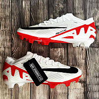 Бутси Nike Air Zoom Mercurial Vapor XV FG Білі Найк вапор білого кольору Футбольне взуття з шипами Для гри у футбол