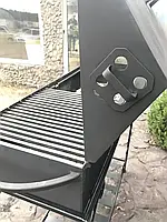 Мангал-барбекю з дровницею на 15 шампурів 3мм (З ЖАРОМІЦНИМ ПОКРИТТЯМ) MB15-3D, фото 8