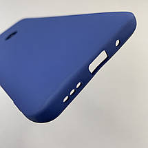 Чохол для Xiaomi Redmi 9C силікон кейс з мікрофіброю чохол на телефон сяомі редмі 9с темно-синій o3c, фото 5