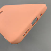 Чохол для Xiaomi Redmi 9C силікон кейс з мікрофіброю чохол на телефон сяомі редмі 9с персиковий o3c, фото 5