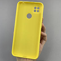 Чохол для Xiaomi Redmi 9C силікон кейс з мікрофіброю чохол на телефон сяомі редмі 9с жовтий o3c, фото 3