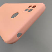 Чохол для Xiaomi Redmi 9C силікон кейс з мікрофіброю чохол на телефон сяомі редмі 9с рожевий o3c, фото 6