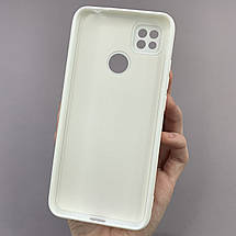 Чохол для Xiaomi Redmi 9C силікон кейс з мікрофіброю чохол на телефон сяомі редмі 9с білий o3c, фото 3