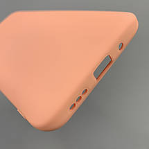 Чохол для Xiaomi Redmi 9A силікон кейс з мікрофіброю чохол на телефон сяомі редмі 9а персиковий o3c, фото 5