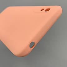 Чохол для Xiaomi Redmi 9A силікон кейс з мікрофіброю чохол на телефон сяомі редмі 9а персиковий o3c, фото 6