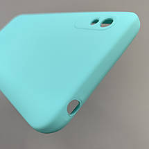 Чохол для Xiaomi Redmi 9A силікон кейс з мікрофіброю чохол на телефон сяомі редмі 9а бірюзовий o3c, фото 6