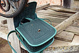 Велика шкіряна сумка ручної роботи з тисненням темно-зелена | шкіряна етно сумка жіноча, фото 5