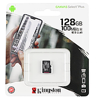 Карта Памяти Kingston Canvas Select Plus microSDXC 128gb 10 Classс