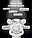 Нічник космонавт зоряне небо проектор із пультом, фото 6