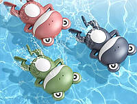 Механічна іграшка, жаба що плаває, заводна жаба