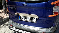 Накладка над номером Carmos для Ford Courier 2014+ Хром планка Форд Курьер 1шт