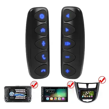 Кнопки керування на кермо з підсвіткою універсальні з SWC-011 для автомагнітол Android і Windows CE