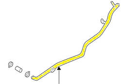 Патрубок охолодження 14165AA021 Subaru  з нержавійки - ДОВІЧНА ГАРАНТІЯ