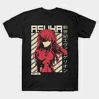 Аніме-футболка з плакатом Evangelion - Asuka от FUTBOLKA.TOP | Evangelion - Asuka Poster Anime T-Shirt