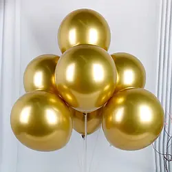 Латексна кулька золота (gold) хром 5" (12,5 см.) 100шт.